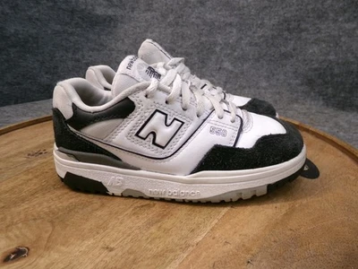 Tênis New Balance 550 Little Kids tamanho 12 M branco preto camurça PSB550CA - Imagem 1 de 4