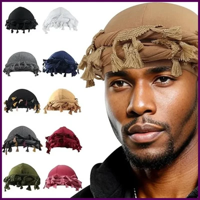 Babalet Halo Turban for Men Women Satin Lined Durag Head Wraps Skull Cap - Image 1 of 4