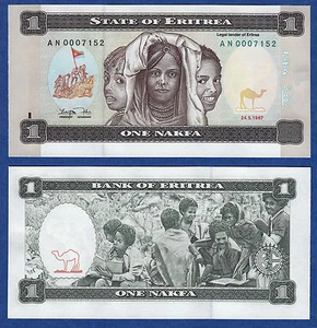 Eritrea 1 Nakfa 1997 P - 1 UNC - Picture 1 of 1