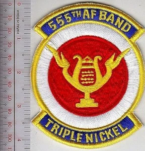 Military Band USAF 555th Air Force Band CES Red Horse Triple Nickle NO TARIFF - Picture 1 of 1