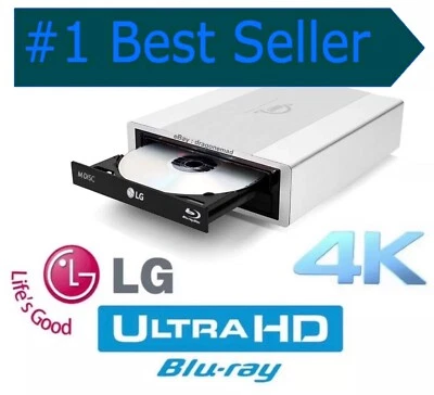 NEW External LG WH16NS40  4K ULTRA HD Blu-ray Drive, UHD Friendly!! FW v1.02 - Image 1 of 4