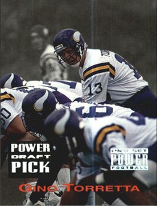 1993 Power Draft Picks Minnesota Vikings Football Card #16 Gino Torretta
