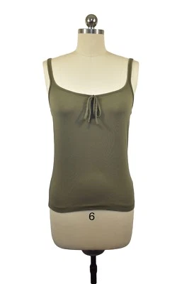 Camiseta sin mangas Banana Republic para mujer mediana verde modal algodón sin mangas lisa Foto 1 de 4