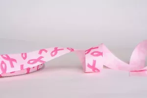 BRUSTKREBSBEWUSSTSEIN PINK 7/8" Ripsband 1, 3, 5, 10 Yards US-Verkäufer - Bild 1 von 1