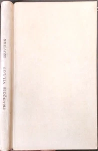 Villon, Francois. - Oeuvres. - Imagen 1 de 1