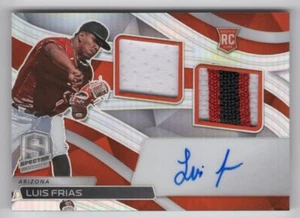 2022 PANINI SPECTRA JERSEY PATCH AUTO ROOKIE LUIS FRIAS - Picture 1 of 2