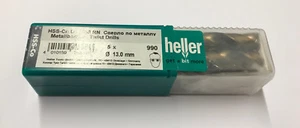 Heller 13mm HSS Cobalt Metal Drill Bits 5 Pack HSS-Co High Quality German Tools - Picture 1 of 3