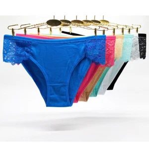 6 Pack Women's Cotton Underwear Sexy Ladies Bikini Briefs Comfort Knickers Pants - Picture 1 of 12