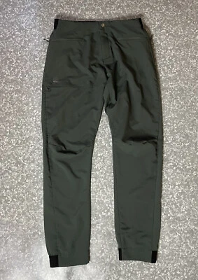 Salomon Womens Polyester Drawstring Athletic Jogger Pants Zip Olive Green Large - Image 1 of 4