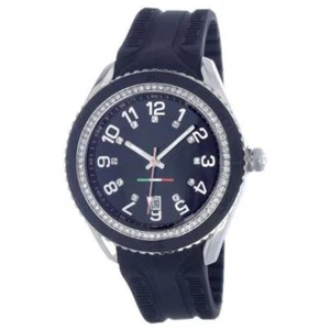 Genuine T10 MARACUJA WATCH IN SILICON , 3 SPHERES AND STRASS T10-C009N, BLACK - Picture 1 of 1