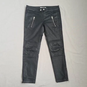 Pantaloni da motociclista Isabel Marant x H&M donna cotone cerato taglia US4 EU34 W30 L24,5 moto - Foto 1 di 19
