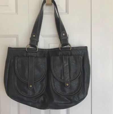 Bolso de hombro Liz & Co 15x10 bolsillos negros Foto 1 de 4