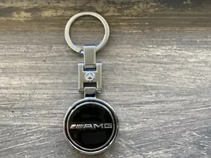 LLAVERO NEGRO/METAL 2 CARAS PARA MERCEDES BENZ LOGO METAL 2 CARAS E/C/ML/S - Imagen 1 de 2