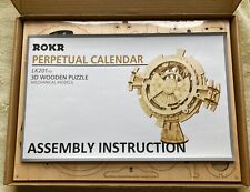 ROKR Perpetual Calendar Mechanical Gears LK201 3D Wooden Puzzle