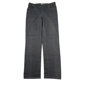 Jones New York Sport Straight Denim Jeans Shape Control Stretch Denim Black 6 - Picture 1 of 5