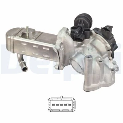 Vanne EGR DELPHI pour Citroen C5 Berline (2008- >) 2,0 - 120kw 160cv HDI FAP( Rh - Photo 1/3