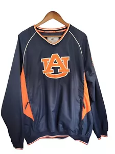 Colosseum Athletics Auburn Tigers Men Size Large Pullover Jacket Windbreaker - Picture 1 of 4