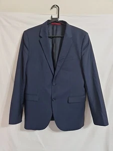 Hugo Boss Herren Marine Marlane Biella Natur Stretch 100% Wolle Anzug Sakko Größe 52 - Bild 1 von 18