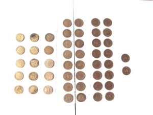 SAMMLUNG /KONVOLUT 49 X 10 PFENNIGE DEUTSCHES REICH  1874 - 1915 / MÜNZEN S.TEXT - Bild 1 von 10