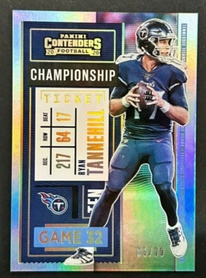 2020 Panini Contenders - Ryan Tannehill #9 Titans - Championship Ticket /99 - Image 1 of 2