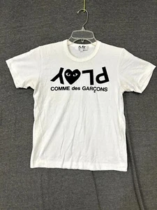 T-shirt Play Comme des Garcons uomo grande bianca logo stampa grafica manica corta - Foto 1 di 7