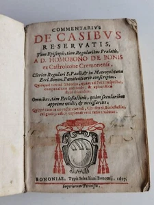 1617 - COMMENTARIUS DE CASIBUS....HOMOBONO DE BONIS - Picture 1 of 14