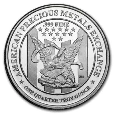 1/4 oz Silver Round - APMEX - Image 1 of 2