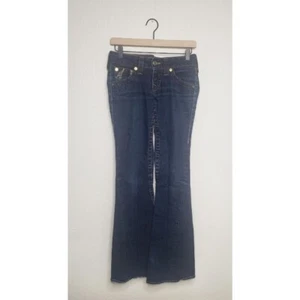 True Religion Women's Darkwash Flare Leg Jeans Size 26 - Picture 1 of 9