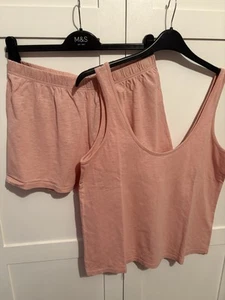 Hush Rose/Pink/Peach Shorts/Vest Pyjamas Set - Size Small-Med - Picture 1 of 6