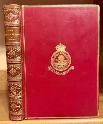 1884 THE INSECT WORLD by Figuier - 579 ILLUSTRATIONS, FINE LEATHER PRIZE BINDING Foto 1 de 4