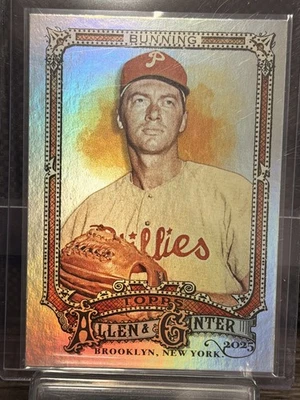 2025 Topps Allen & Ginter Cromo Jim Bunning Alto Número SP #345 **Phillies** Foto 1 de 2