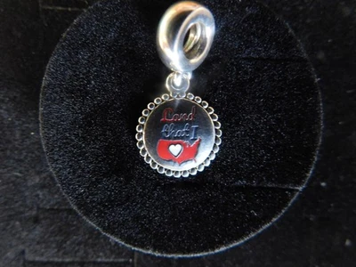 Autêntico Pandora prata esterlina terra que eu amo contas penduradas B800686 - Imagem 1 de 4