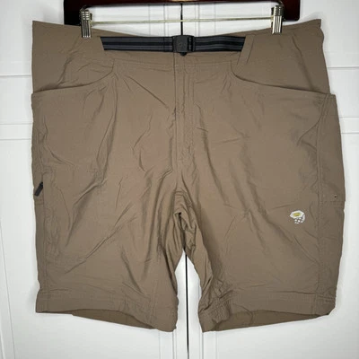 Shorts masculino Mountain Hardwear com cinto XXL (2TG) náilon bronzeado ao ar livre caminhadas acampamento - Imagem 1 de 4