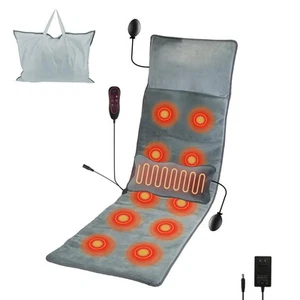 Full Body Massage Mat with Heat Electric Vibration Massage Pad Back Massager ... - Bild 1 von 8