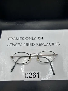 Calvin Klein 338 140 Titanium Eyeglass Frames Only, Oval, Metal - Picture 1 of 8