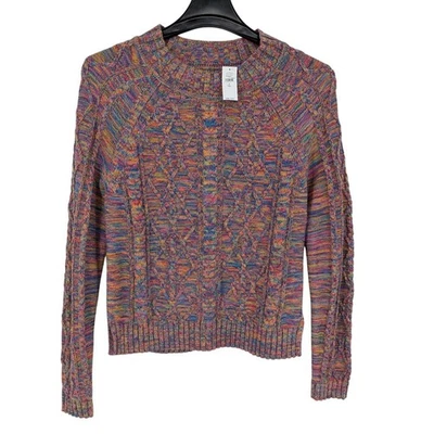 Suéter tejido grueso Gap para mujer talla S suéter alto pescador arco iris Y2K cabaña Foto 1 de 4