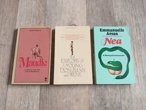 Vintage Erotic Novel Bundle Nea Young Emmanuelle, Maudie, Don Juan & Irene 1980s - Picture 1 of 9