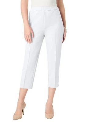 Pantalón capri Roaman para mujer talla grande talla grande doblado Foto 1 de 4