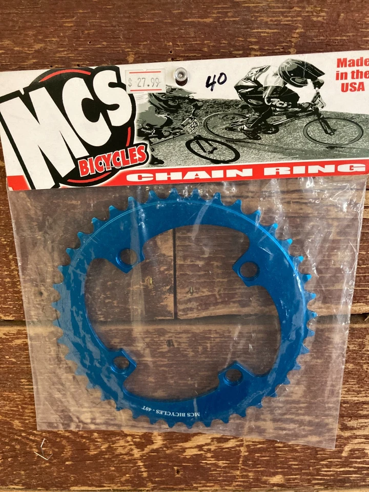 MCS 4-BOLT 3/32 CHAINRING 40T BLUE - Image 1 of 1