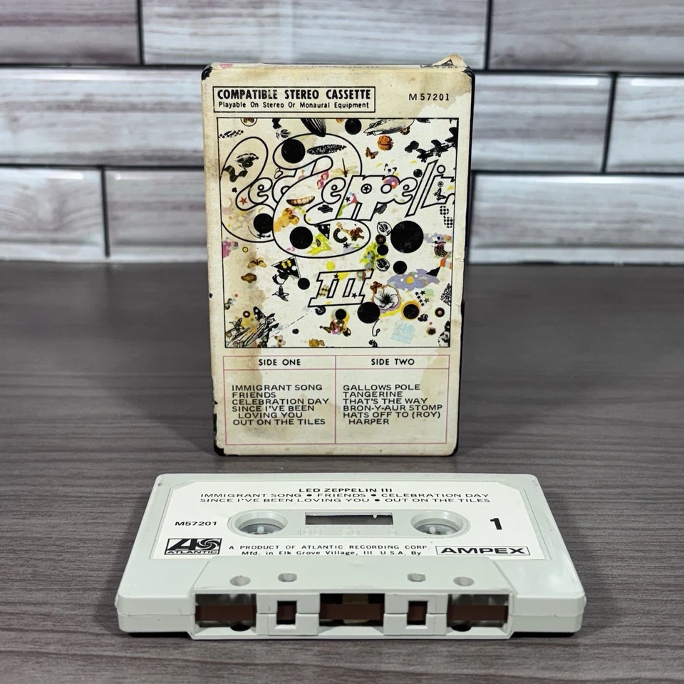 Led Zeppelin III ◇SNAPSHELL/PINK DOT◇  RARE Cassette M 57201•1970 - Image 1 of 4