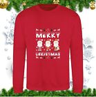 Merry Christmas Jumper Santa Claus Christmas Squad Xmas Holiday Sweatshirt Top