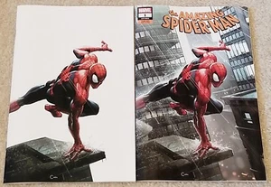 AMAZING SPIDER-MAN 1 LGY 802 V5 CLAYTON CRAIN VIRGIN WHITE VARIANT SET KINDRED - Picture 1 of 3