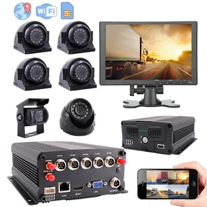 8 Channel GPS WiFi 4G 1080N 2TB HDD/SSD Mobile Vehicle Bus DVR APP Remote View - Picture 1 of 8