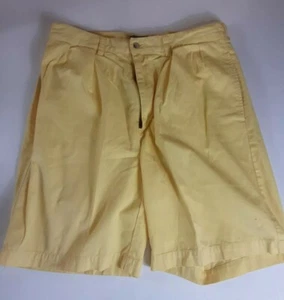Pantalones Cortos Polo Ralph Lauren Tyler para Hombre Amarillo Plisado Frontal Talla 31 - Imagen 1 de 9