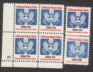 US. O130. 17c, Adler Dienstbriefmarke. PB4 #6LL. postfrisch. 1983. Farbvielfalt. - Bild 1 von 1