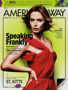 Revista American Airlines American Way Inflight junio 2014 Emily Blunt = - Imagen 1 de 1