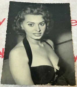 WS-DRUCK Deutsche Schwarzweiß Schauspieler Foto/Karte - Sophia Loren (früh) - Bild 1 von 2