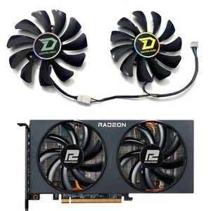 Für PowerColor RX5500XT 5600XT 5700 5700XT T129215BU 12V Fan Grafikkarten Lüfter - Afbeelding 1 van 7