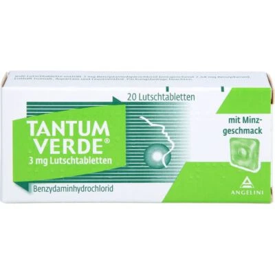 ANGELINI PHARMA DEUTSCHLAND GMBH TANTUM VERDE 3 mg Lutschtabl.m.Minzgeschmack 20 St PZN05120370
