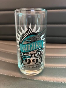 Florida Marlins Baseball Inaugural Year 1993 Collectors Glass MLB Chevron - Picture 1 of 3